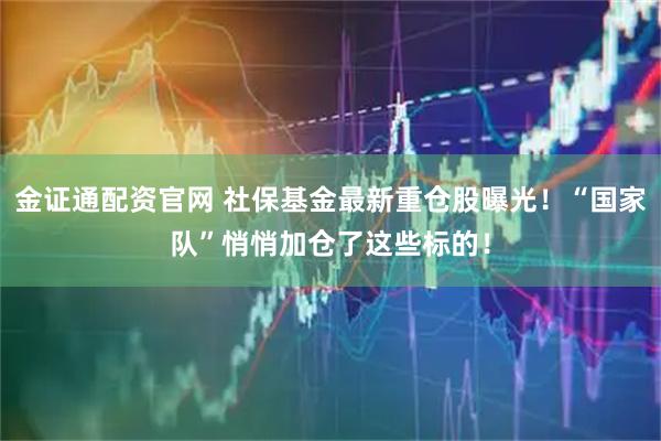 金证通配资官网 社保基金最新重仓股曝光！“国家队”悄悄加仓了这些标的！